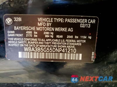 Zdjęcie 12 z 12 samochodu: 2013 BMW 328 XI SULEV VIN:WBA3B5G55DNP41210 - miniatura