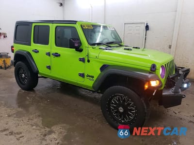 Czwarte zdjęcie samochodu z boku: 2021 JEEP WRANGLER UNLIMITED SPORT VIN:1C4HJXDG0MW794386 - miniatura