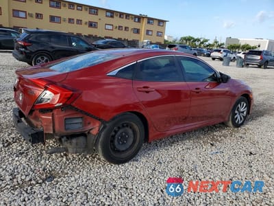 Trzecie zdjęcie samochodu z tyłu: 2020 HONDA CIVIC LX VIN:2HGFC2F68LH576042 - miniatura