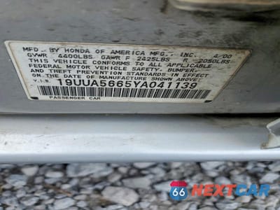Zdjęcie 12 z 12 samochodu: 2000 ACURA 3.2TL VIN:19UUA5665YA041139 - miniatura