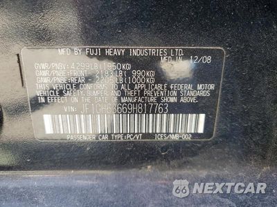 Zdjęcie 12 z 12 samochodu: 2009 SUBARU IMPREZA VIN:JF1GH63669H817763 - miniatura