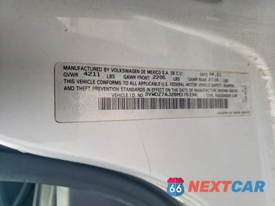Zdjęcie 12 z 12 samochodu: 2011 VOLKSWAGEN JETTA SE VIN:3VWDZ7AJ2BM375196 - miniatura
