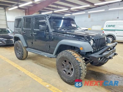 Czwarte zdjęcie samochodu z boku: 2018 JEEP WRANGLER UNLIMITED SPORT VIN:1C4BJWDG7JL818471 - miniatura