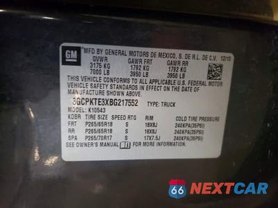 Zdjęcie 12 z 12 samochodu: 2011 CHEVROLET SILVERADO K1500 LTZ VIN:3GCPKTE3XBG217552 - miniatura