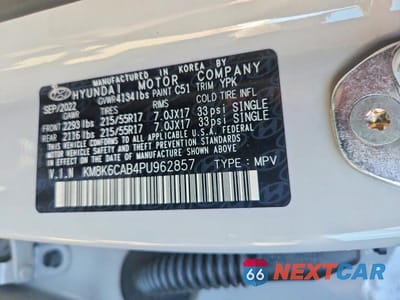 Zdjęcie 13 z 13 samochodu: 2023 HYUNDAI KONA SEL VIN:KM8K6CAB4PU962857 - miniatura