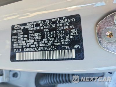 Zdjęcie 13 z 13 samochodu: 2023 HYUNDAI KONA SEL VIN:KM8K6CAB4PU962857 - miniatura