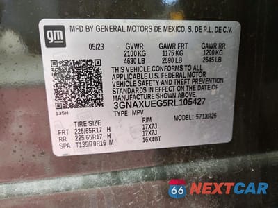 Zdjęcie 13 z 13 samochodu: 2024 CHEVROLET EQUINOX LT VIN:3GNAXUEG5RL105427 - miniatura