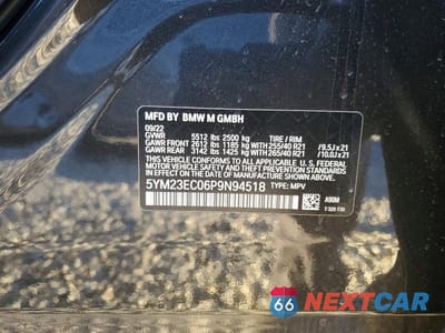 Zdjęcie 14 z 14 samochodu: 2023 BMW X4 M VIN:5YM23EC06P9N94518 - miniatura