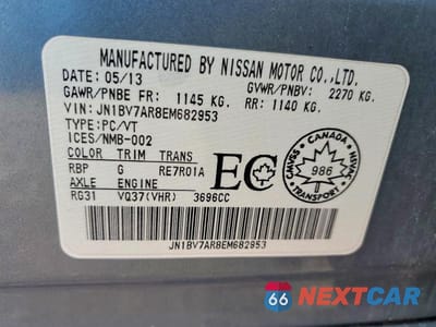 Zdjęcie 12 z 12 samochodu: 2014 INFINITI Q50 BASE VIN:JN1BV7AR8EM682953 - miniatura