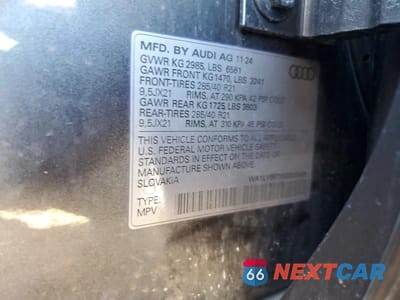 Zdjęcie 12 z 12 samochodu: 2025 AUDI Q7 PREMIUM PLUS VIN:WA1LVBF79SD020428 - miniatura