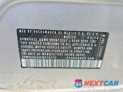 Zdjęcie 12 z 12 samochodu: 2014 VOLKSWAGEN JETTA TDI VIN:3VWPL7AJ9EM613676 - miniatura