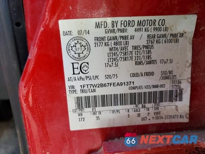 Zdjęcie 14 z 14 samochodu: 2015 FORD F250 SUPER DUTY VIN:1FT7W2B67FEA91371 - miniatura
