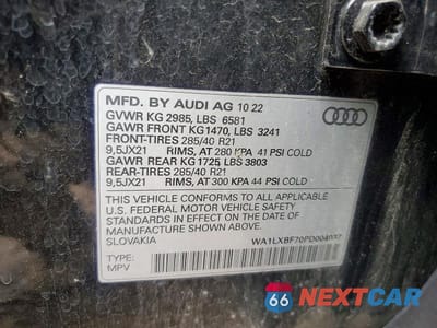 Zdjęcie 12 z 12 samochodu: 2023 AUDI Q7 PREMIUM PLUS VIN:WA1LXBF70PD004037 - miniatura
