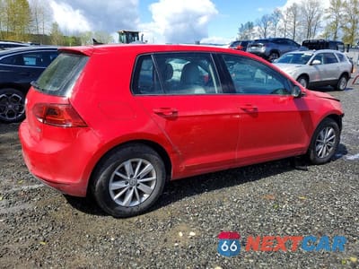 Trzecie zdjęcie samochodu z tyłu: 2016 VOLKSWAGEN GOLF S VIN:3VW217AU1GM025994 - miniatura