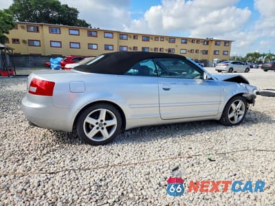 Trzecie zdjęcie samochodu z tyłu: 2005 AUDI A4 1.8 CABRIOLET VIN:WAUAC48H75K013172 - miniatura