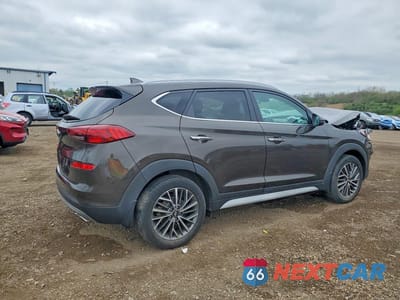 Trzecie zdjęcie samochodu z tyłu: 2020 HYUNDAI TUCSON LIMITED VIN:KM8J33AL4LU180632 - miniatura