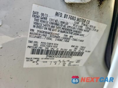 Zdjęcie 14 z 14 samochodu: 2012 FORD FLEX LIMITED VIN:2FMGK5DC8CBD03942 - miniatura