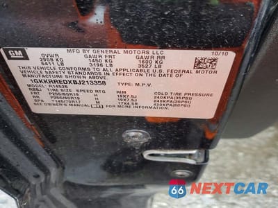 Zdjęcie 13 z 13 samochodu: 2011 GMC ACADIA SLT-1 VIN:1GKKRREDXBJ213358 - miniatura
