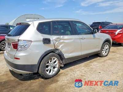 Trzecie zdjęcie samochodu z tyłu: 2013 BMW X3 XDRIVE28I VIN:5UXWX9C56D0A29947 - miniatura