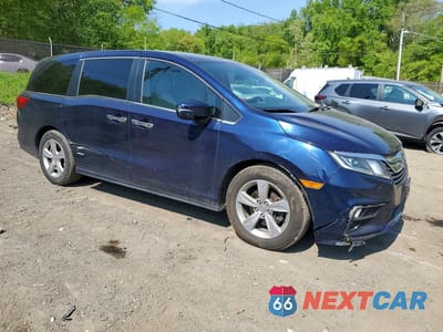 Czwarte zdjęcie samochodu z boku: 2019 HONDA ODYSSEY EX VIN:5FNRL6H58KB122711 - miniatura