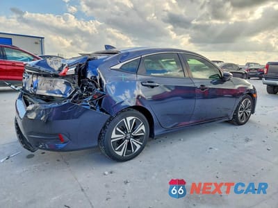 Trzecie zdjęcie samochodu z tyłu: 2018 HONDA CIVIC EX VIN:JHMFC1F38JX039662 - miniatura