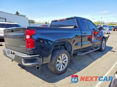 Trzecie zdjęcie samochodu z tyłu: 2019 CHEVROLET SILVERADO C1500 CUSTOM VIN:1GCRWBEH5KZ267262 - miniatura