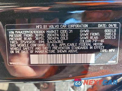 Zdjęcie 13 z 13 samochodu: 2016 VOLVO XC90 T6 VIN:YV4A22PK0G1090804 - miniatura
