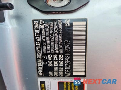 Zdjęcie 12 z 12 samochodu: 2008 MERCEDES-BENZ CLK 550 VIN:WDBTK72F98T090999 - miniatura