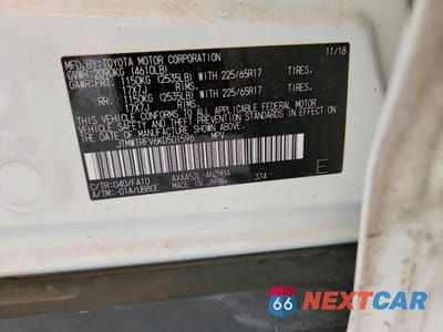 Zdjęcie 13 z 13 samochodu: 2019 TOYOTA RAV4 XLE VIN:JTMW1RFV6KD501596 - miniatura