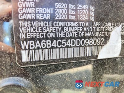 Zdjęcie 12 z 12 samochodu: 2013 BMW 650 XI VIN:WBA6B4C54DD098092 - miniatura