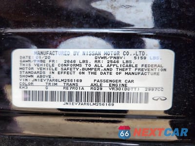 Zdjęcie 12 z 12 samochodu: 2020 INFINITI Q50 3.0T LUXE VIN:JN1EV7AR6LM256169 - miniatura