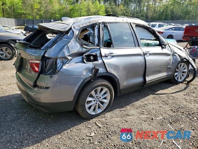 Trzecie zdjęcie samochodu z tyłu: 2017 BMW X3 XDRIVE28I VIN:5UXWX9C37H0W75788 - miniatura