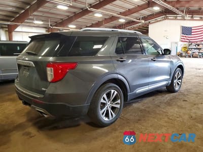 Trzecie zdjęcie samochodu z tyłu: 2020 FORD EXPLORER PLATINUM VIN:1FM5K8HCXLGA24231 - miniatura