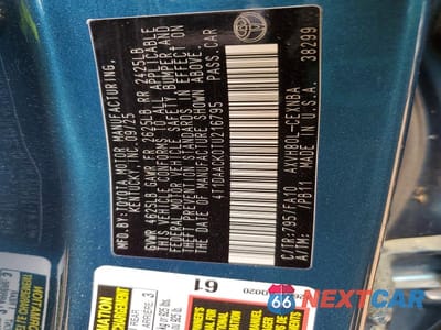 Zdjęcie 12 z 12 samochodu: 2026 TOYOTA CAMRY LE VIN:4T1DAACK0TU216795 - miniatura