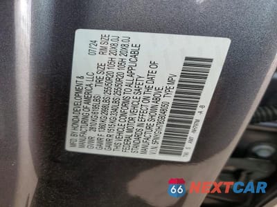 Zdjęcie 14 z 14 samochodu: 2025 HONDA PILOT TOURING VIN:5FNYG1H78SB048050 - miniatura