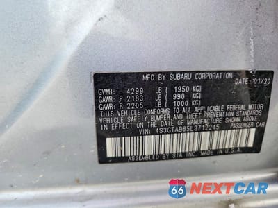 Zdjęcie 12 z 12 samochodu: 2020 SUBARU IMPREZA VIN:4S3GTAB65L3712245 - miniatura