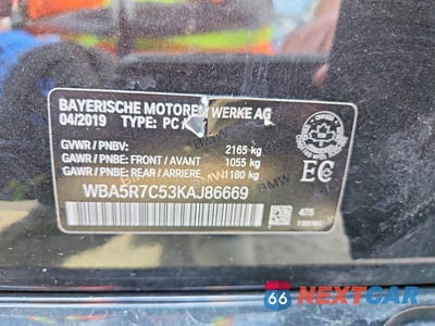 Zdjęcie 12 z 12 samochodu: 2019 BMW 330XI VIN:WBA5R7C53KAJ86669 - miniatura