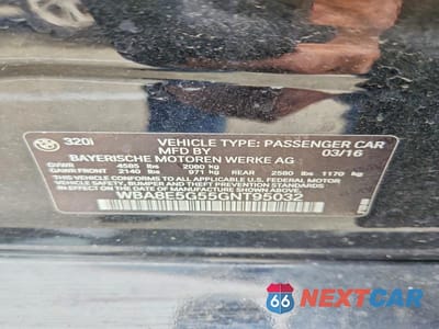 Zdjęcie 12 z 12 samochodu: 2016 BMW 320 XI VIN:WBA8E5G55GNT95032 - miniatura