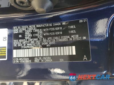 Zdjęcie 13 z 13 samochodu: 2022 LEXUS RX 350 BASE VIN:2T2AZMAA8NC221184 - miniatura