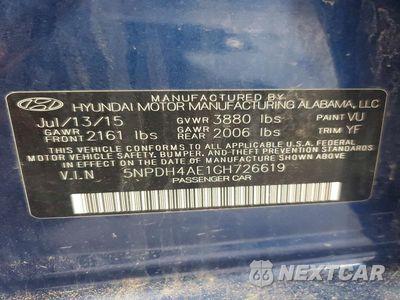 Zdjęcie 12 z 12 samochodu: 2016 HYUNDAI ELANTRA SE VIN:5NPDH4AE1GH726619 - miniatura