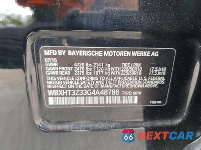 Zdjęcie 13 z 13 samochodu: 2016 BMW X1 XDRIVE28I VIN:WBXHT3Z33G4A48786 - miniatura
