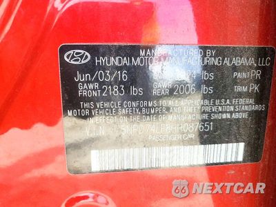 Zdjęcie 12 z 12 samochodu: 2017 HYUNDAI ELANTRA SE VIN:5NPD74LF8HH087651 - miniatura