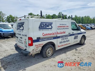 Trzecie zdjęcie samochodu z tyłu: 2020 NISSAN NV 2500 UTILITY / SERVICE VAN VIN:1N6BF0KY6LN802261 - miniatura