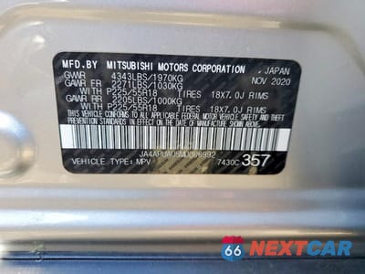 Zdjęcie 13 z 13 samochodu: 2021 MITSUBISHI OUTLANDER SPORT ES VIN:JA4APUAU5MU006992 - miniatura