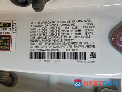 Zdjęcie 14 z 14 samochodu: 2020 HONDA CR-V EXL VIN:2HKRW2H86LH692431 - miniatura