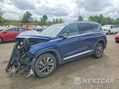 2019 HYUNDAI SANTA FE ULTIMATE 2.4L 5NMS53AD6KH052166 - główne zdjęcie licytacji z USA - miniatura