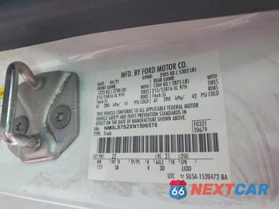 Zdjęcie 13 z 13 samochodu: 2022 FORD TRANSIT CONNECT XL VIN:NM0LS7S2XN1506576 - miniatura