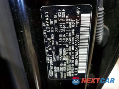 Zdjęcie 14 z 14 samochodu: 2019 HYUNDAI KONA SE VIN:KM8K12AA3KU305881 - miniatura