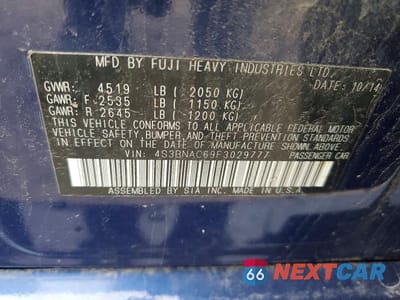 Zdjęcie 12 z 12 samochodu: 2015 SUBARU LEGACY 2.5I PREMIUM VIN:4S3BNAC69F3029777 - miniatura