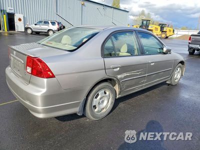 Trzecie zdjęcie samochodu z tyłu: 2005 HONDA CIVIC HYBRID VIN:JHMES96655S004233 - miniatura